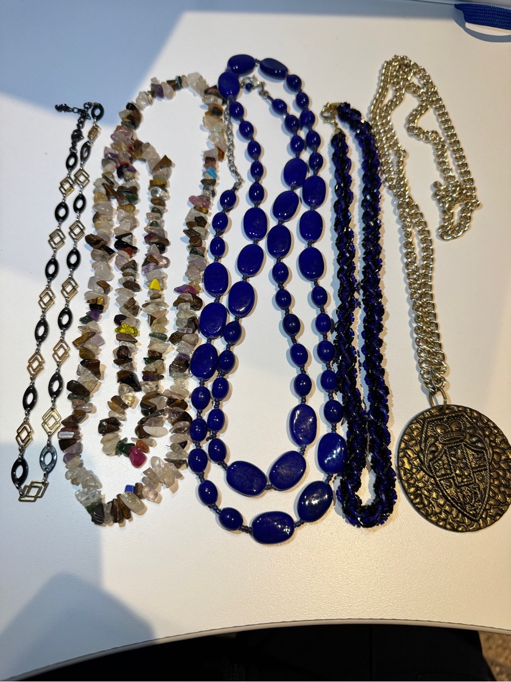 Vintage & Eclectic Costume Jewelry Necklace Lot – 6 Piece